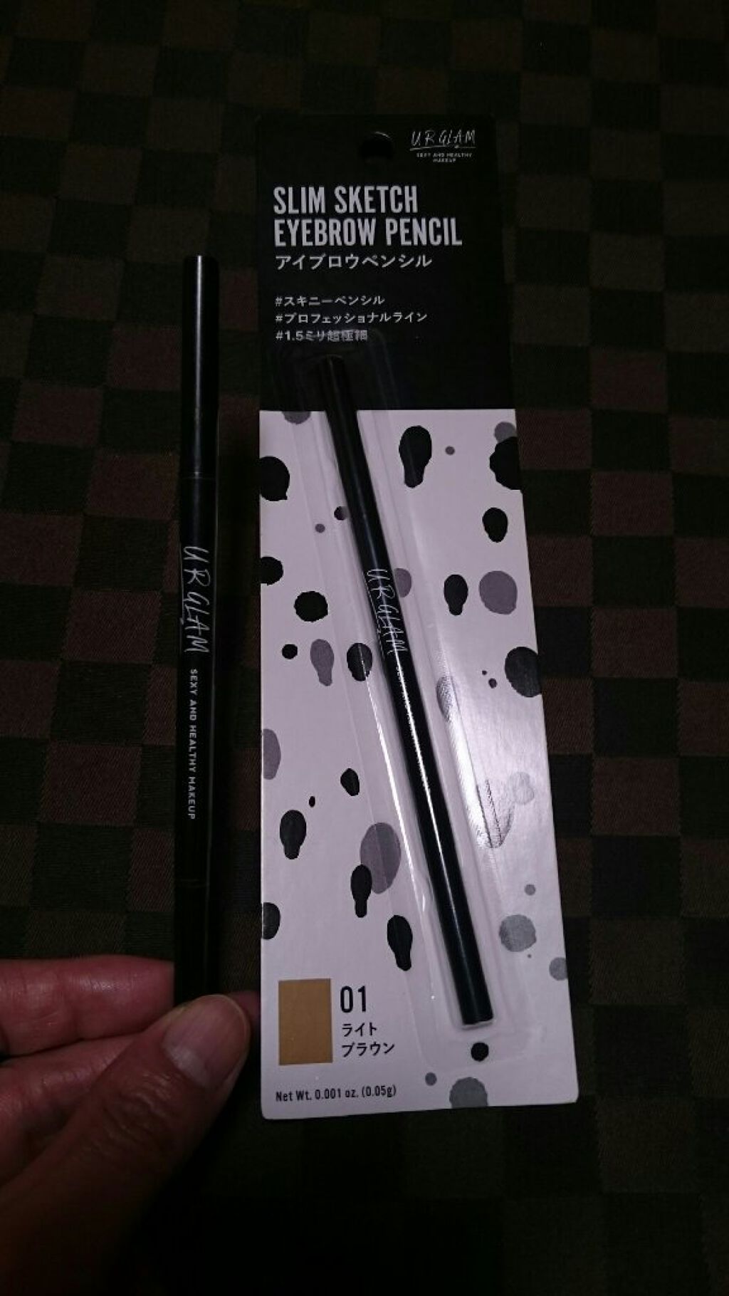 スリムスケッチアイブロウペンシル/U R GLAM/アイブロウペンシルを使ったクチコミ(1枚目)