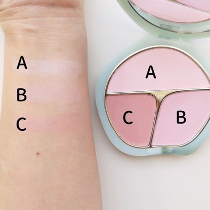 TIMAGE 3色チークパレット/TIMAGE/パウダーチークを使ったクチコミ(5枚目)