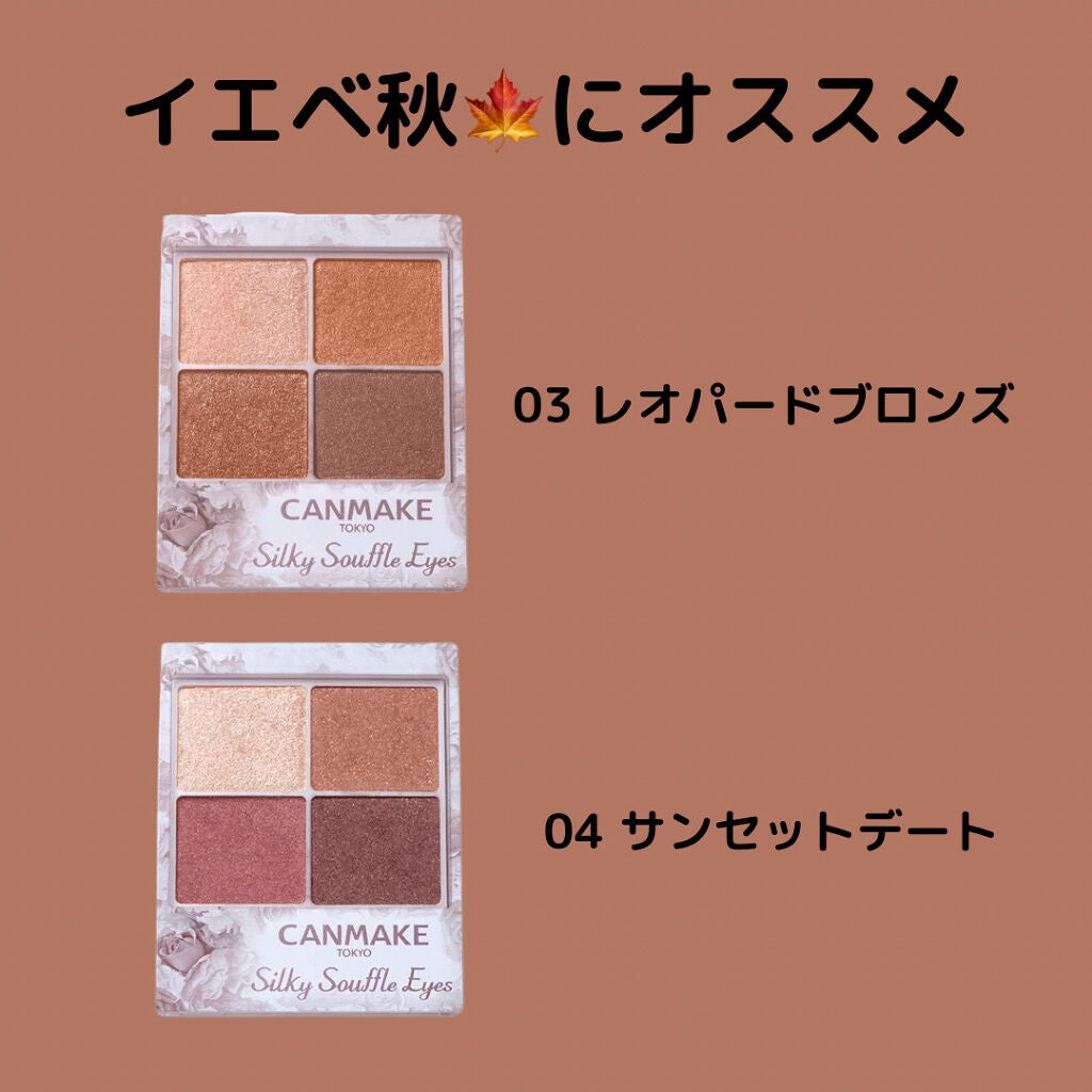 シルキースフレアイズ/キャンメイク/アイシャドウパレットを使ったクチコミ(4枚目)