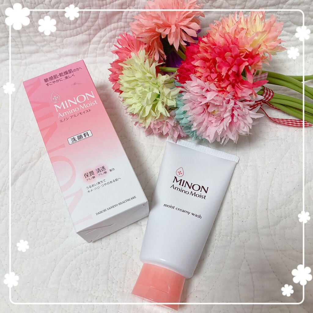 アミノモイスト モイストクリーミィ ウォッシュ/ミノン/洗顔フォームを使ったクチコミ(1枚目)