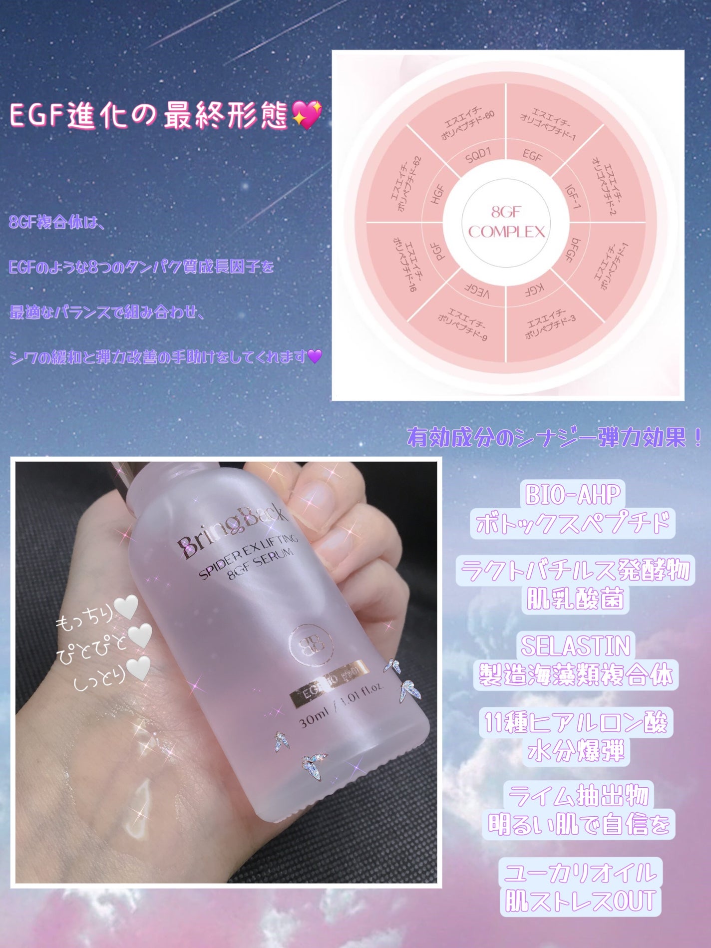 SPIDER EX LIFTING 8GF SERUM/Bring Back/美容液を使ったクチコミ(3枚目)