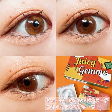 Juicy Gemme Topaz Orange/otr/カラーコンタクトレンズの画像