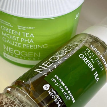 Green Tea Moist PHA Gauze Peeling Pads/NEOGEN/ピーリングを使ったクチコミ（1枚目）