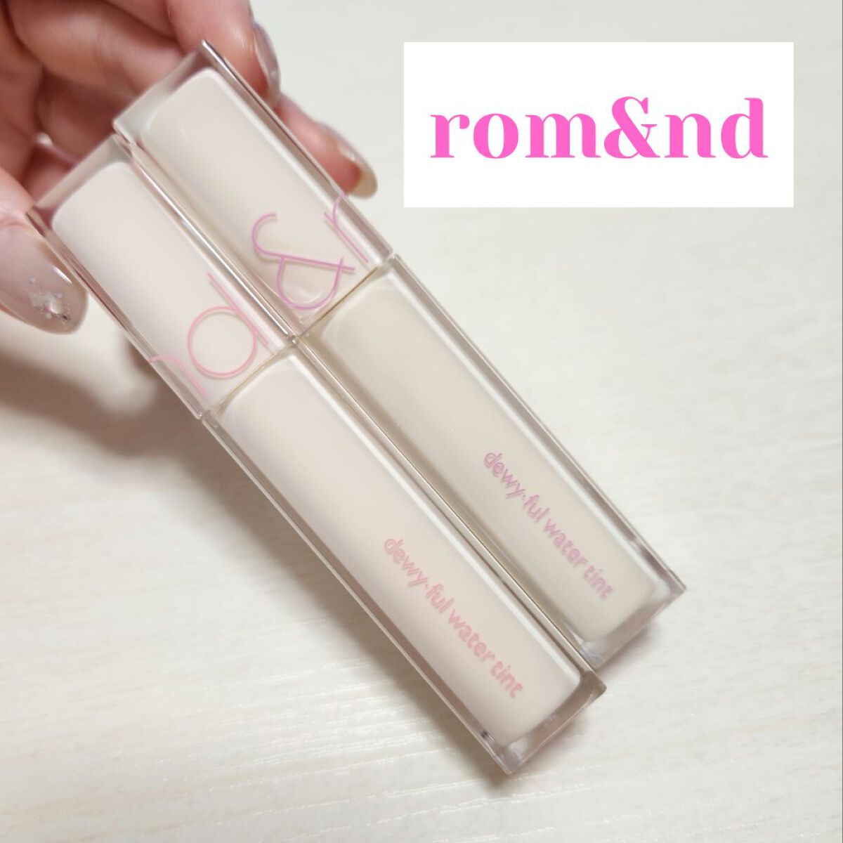 デュイフルウォーターティント<ミルクグロッサリー> 10 MURMUR PINK/rom&nd/リップティントを使ったクチコミ（1枚目）