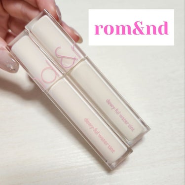 デュイフルウォーターティント<ミルクグロッサリー> 10 MURMUR PINK/rom&nd/リップグロスを使ったクチコミ（1枚目）