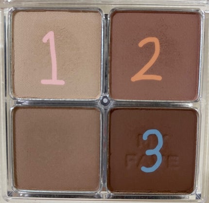 ホリカホリカ マイフェイブシャドウパレット(4カラー)/HOLIKA HOLIKA/アイシャドウパレットを使ったクチコミ(5枚目)