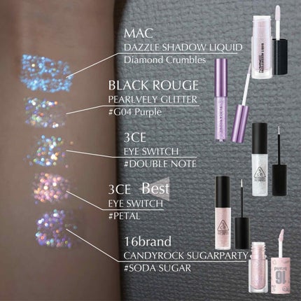 3CE アイスイッチ/3CE/グリッターを使ったクチコミ(1枚目)