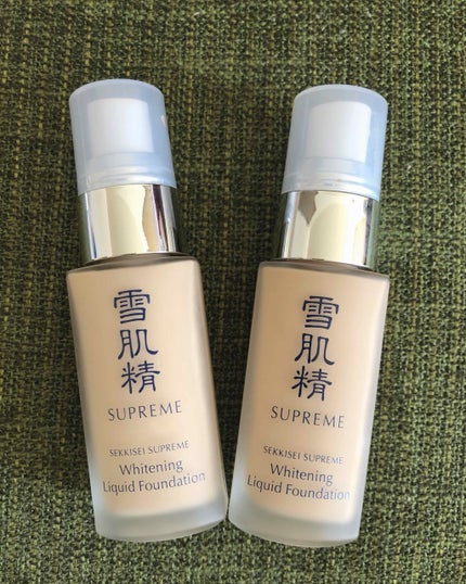 雪肌精シュープレム ホワイトニング リキッドファンデーションのクチコミ「雪肌精
シュープレム
ホワイトニング
リキッドファンデーション
OC-410とOC-405
.....」(1枚目)