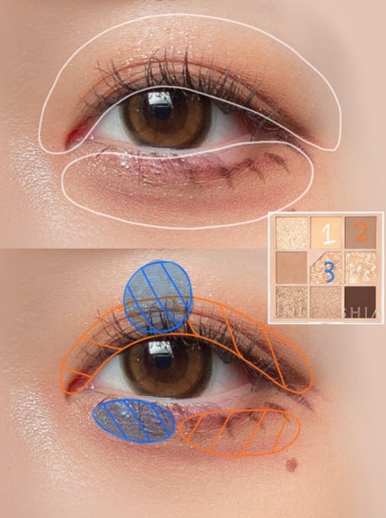 グリッターペディアアイパレット/unleashia/アイシャドウパレットを使ったクチコミ(8枚目)