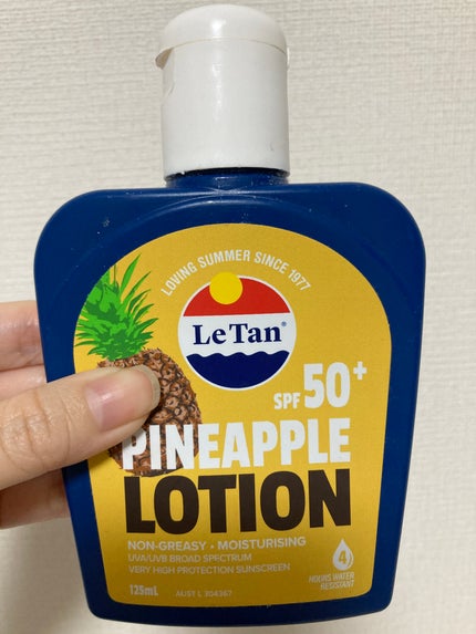 サンスクリーンローション パイナップル SPF50+/Le Tan/日焼け止め・UVケアを使ったクチコミ(1枚目)