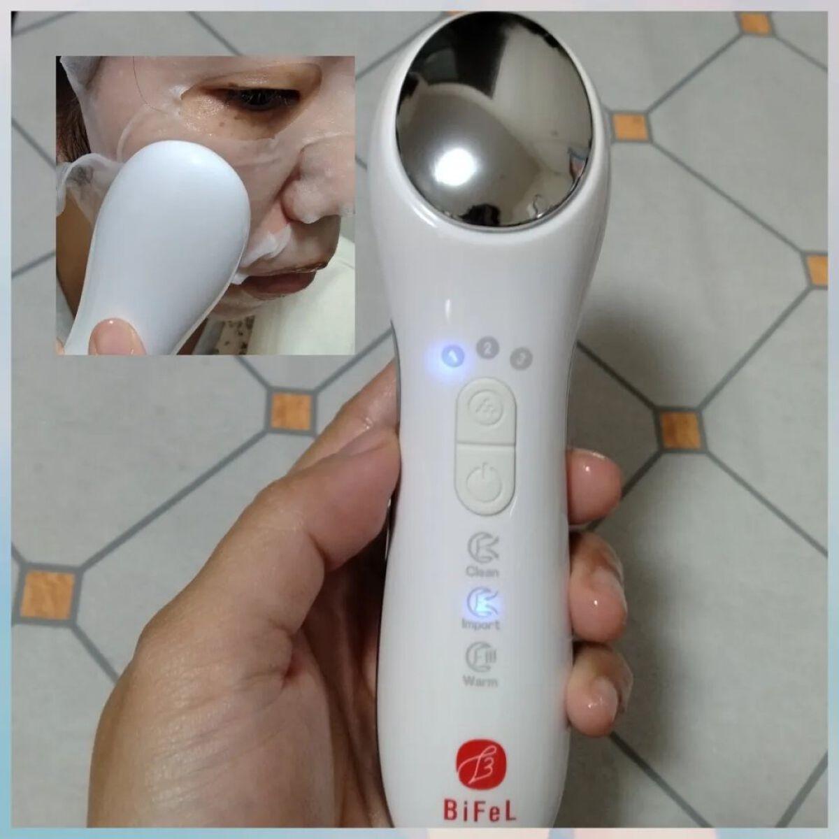 導入美顔器イオンブースター＆GFSマスク/bifel/美顔器・マッサージを使ったクチコミ（3枚目）