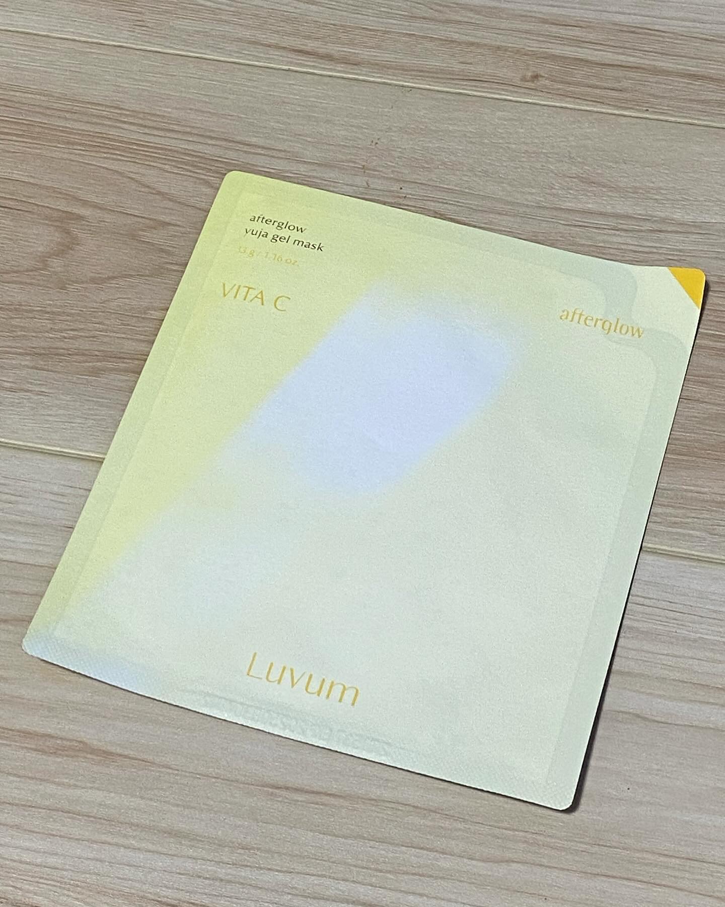 ラビューム アフターグロウ ゆずゲルマスク/Luvum/シートマスク・パックを使ったクチコミ（2枚目）