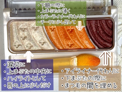 トーンアップアイシャドウ/CEZANNE/アイシャドウパレットを使ったクチコミ(2枚目)