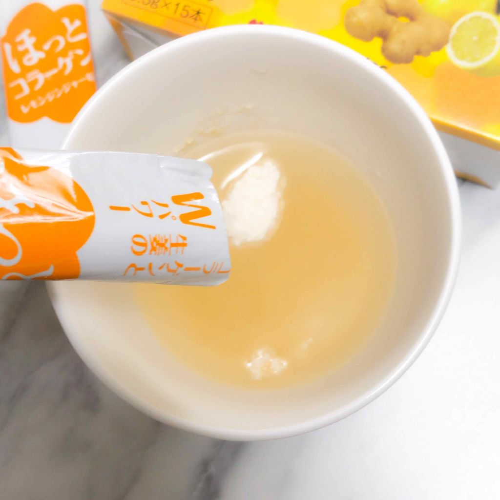 pipi3 on LIPS 「#粉末清涼飲料#ほっとコラーゲン#レモンジンジャー味#ニッタバ..」(3枚目)