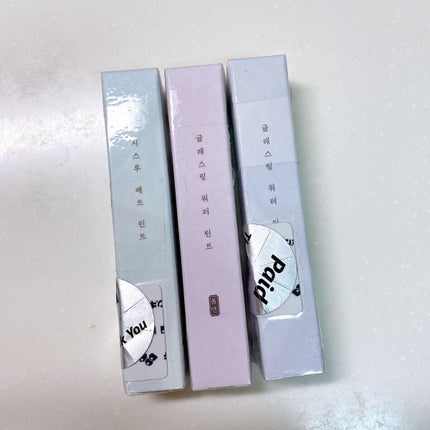 グラスティングウォーターティント 韓服エディション/rom&nd/リップティントを使ったクチコミ(4枚目)