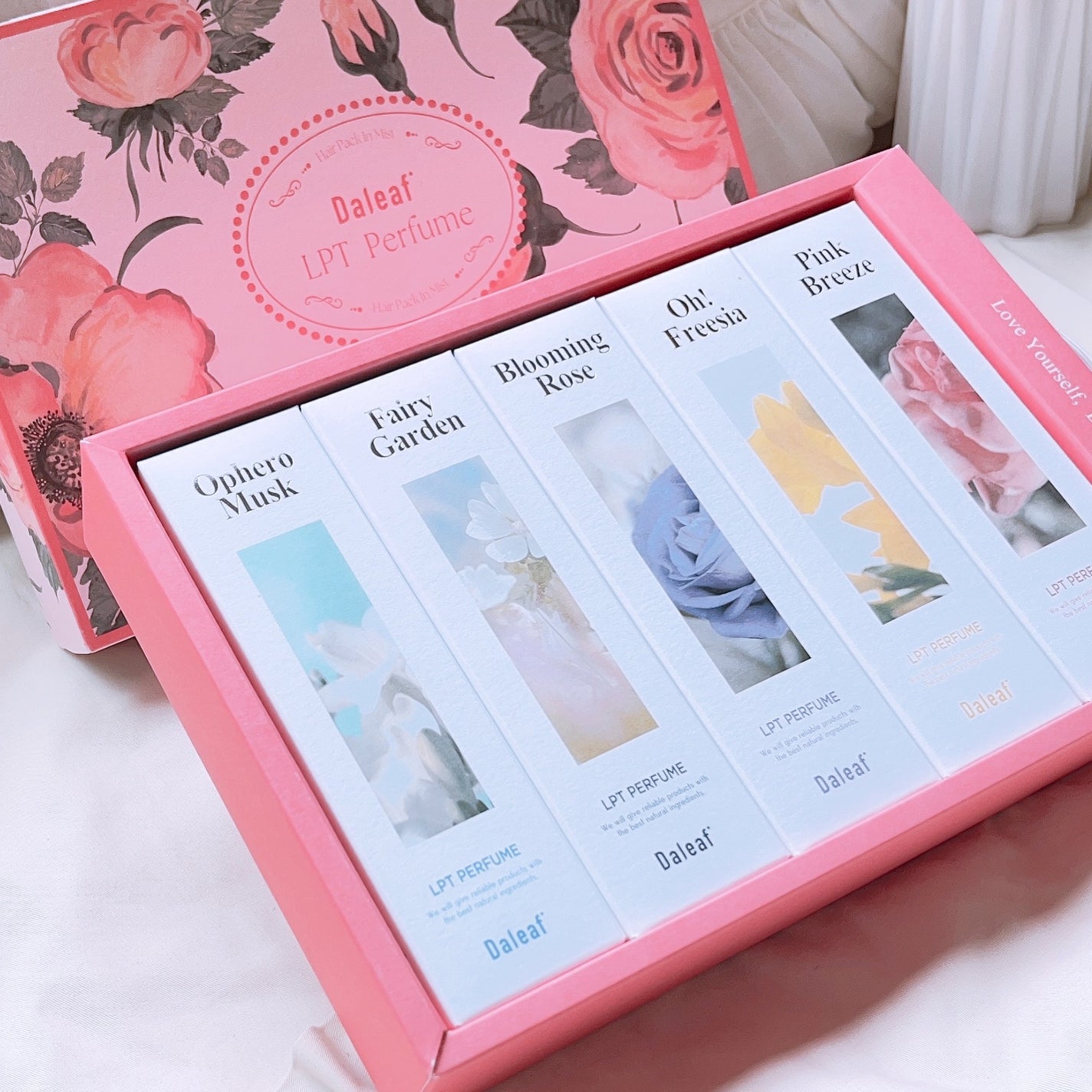 パフュームヘアパックインミスト Pink Breeze/Daleaf/アウトバストリートメントを使ったクチコミ(1枚目)