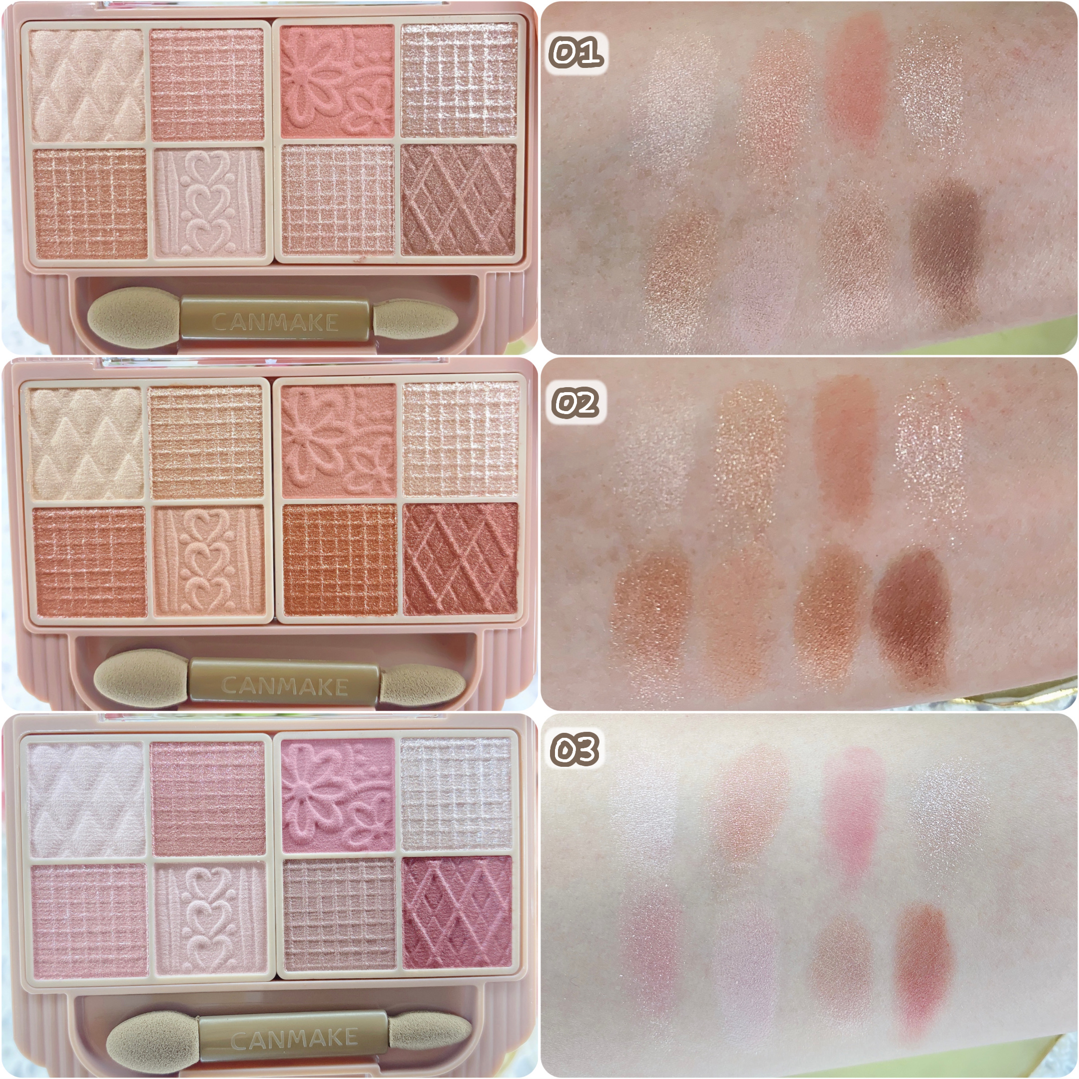 プティパレットアイズ/キャンメイク/パウダーアイシャドウを使ったクチコミ（2枚目）