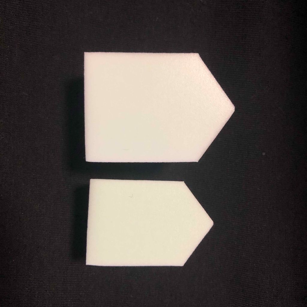 メイクアップスポンジ(バリューパック ウェッジ型 30個)/DAISO/パフ・スポンジを使ったクチコミ(2枚目)