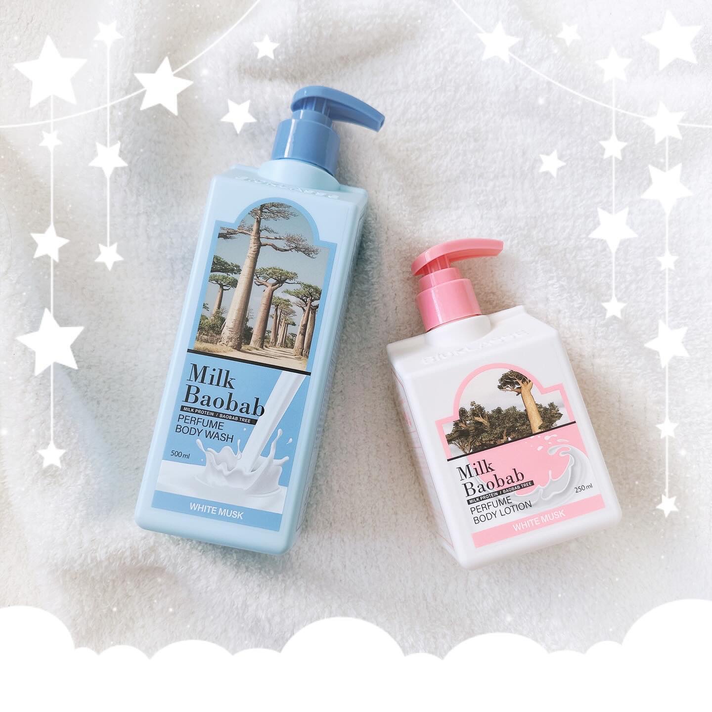 ミルクバオバブ パフュームボディウォッシュ ホワイトムスク/ミルクバオバブ/ボディソープを使ったクチコミ（1枚目）