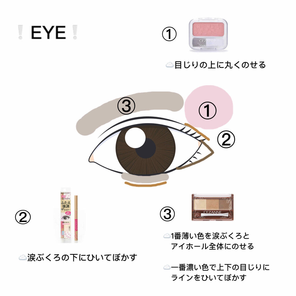 ナチュラル チークN/CEZANNE/パウダーチークを使ったクチコミ（3枚目）