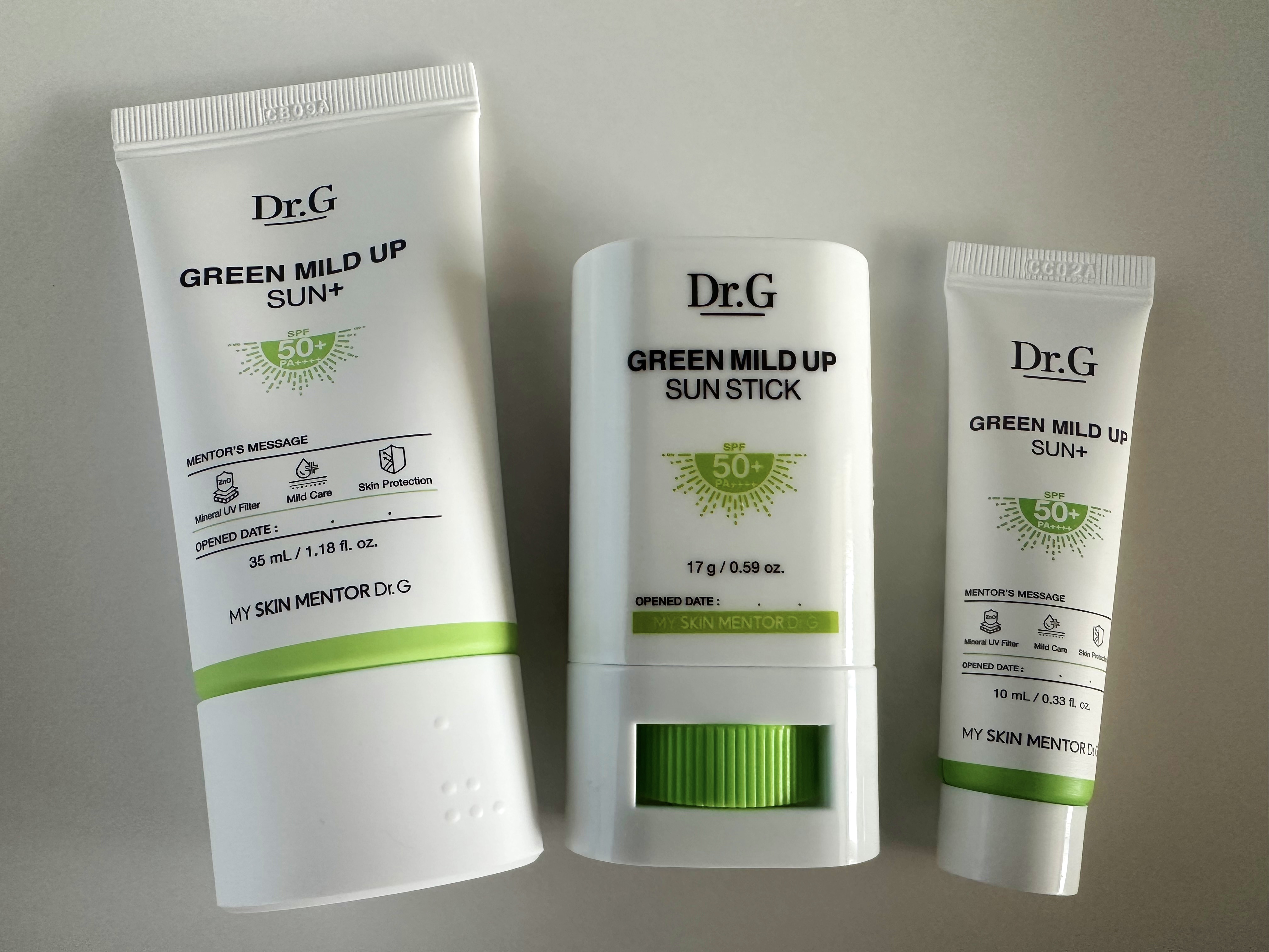 グリーンマイルドアップサンプラス/Dr.G/日焼け止めクリームを使ったクチコミ（1枚目）