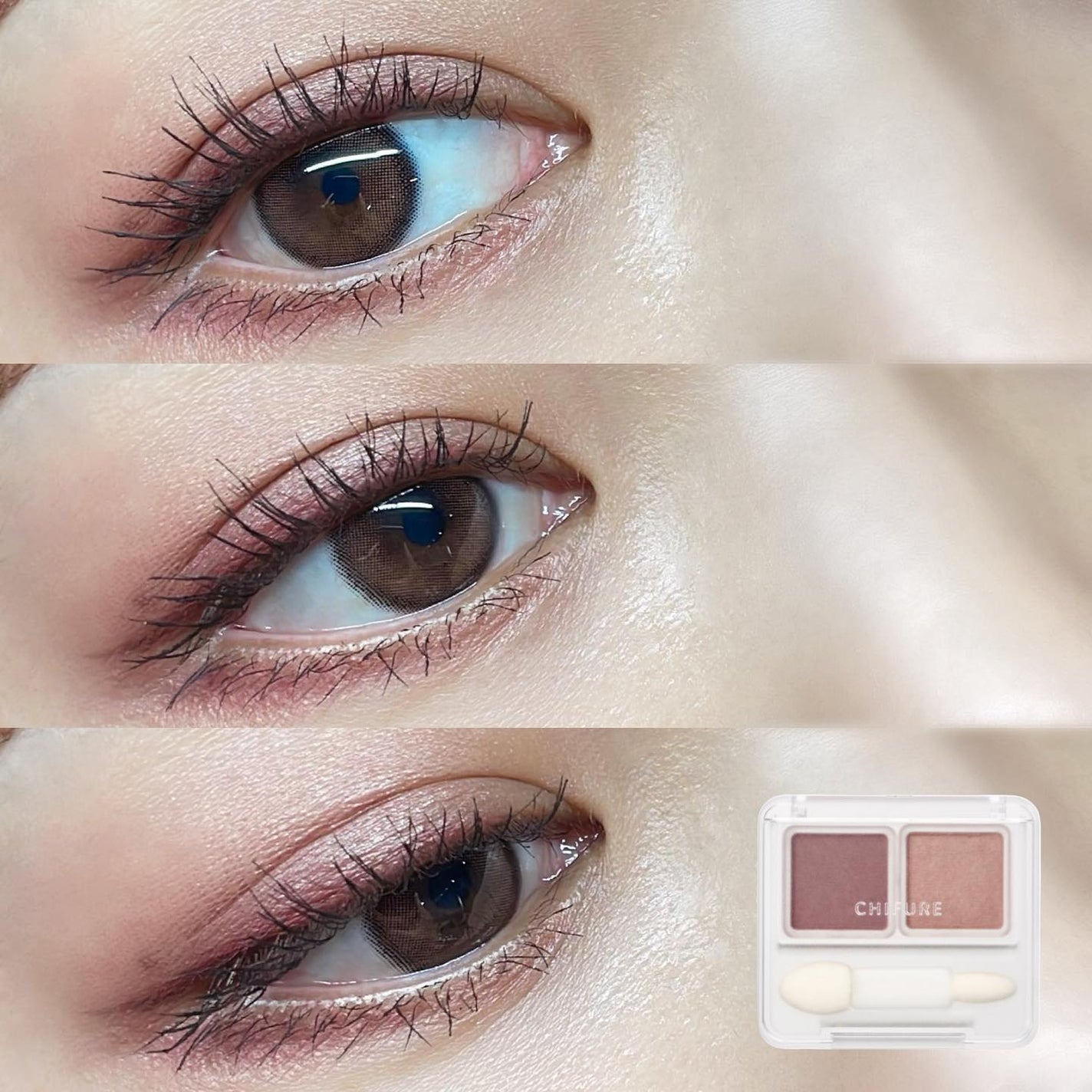 ツイン カラー アイシャドウ/ちふれ/アイシャドウパレットを使ったクチコミ(1枚目)