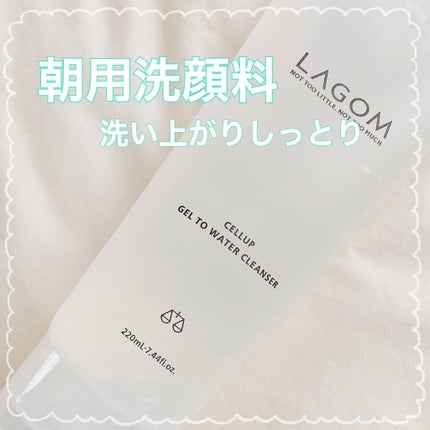 ラゴム ジェルトゥウォーター クレンザー(朝用洗顔)/LAGOM /その他洗顔料を使ったクチコミ(1枚目)
