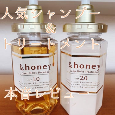 ディープモイスト シャンプー1.0／ヘアトリートメント2.0/&honey/シャンプー・コンディショナーを使ったクチコミ（1枚目）