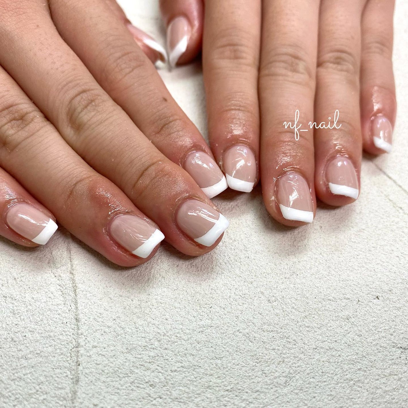 Natsumi◎nailist on LIPS 「french.バーチャルフレンチ🧸.#ネイル#ネイルデザイ..」(2枚目)