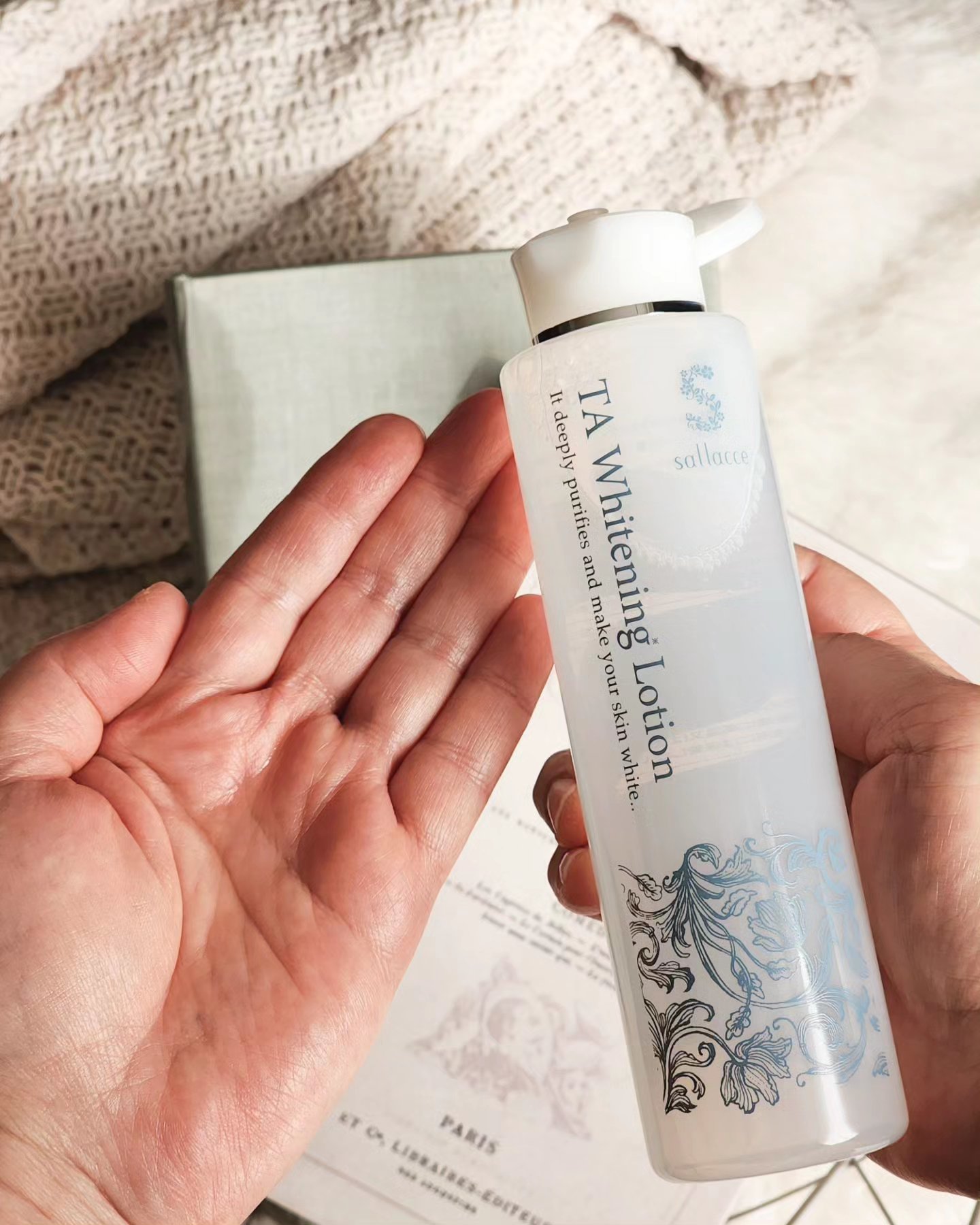 TAホワイトニングローション/sallacce/化粧水を使ったクチコミ（2枚目）