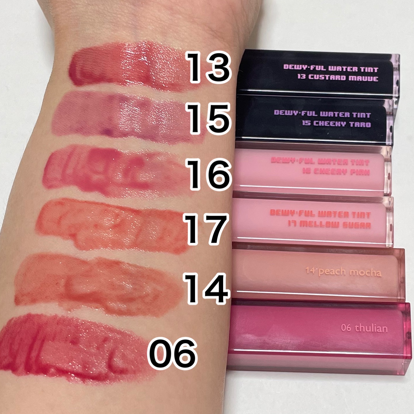 デュイフルウォーターティント/rom&nd/リップティントを使ったクチコミ（2枚目）