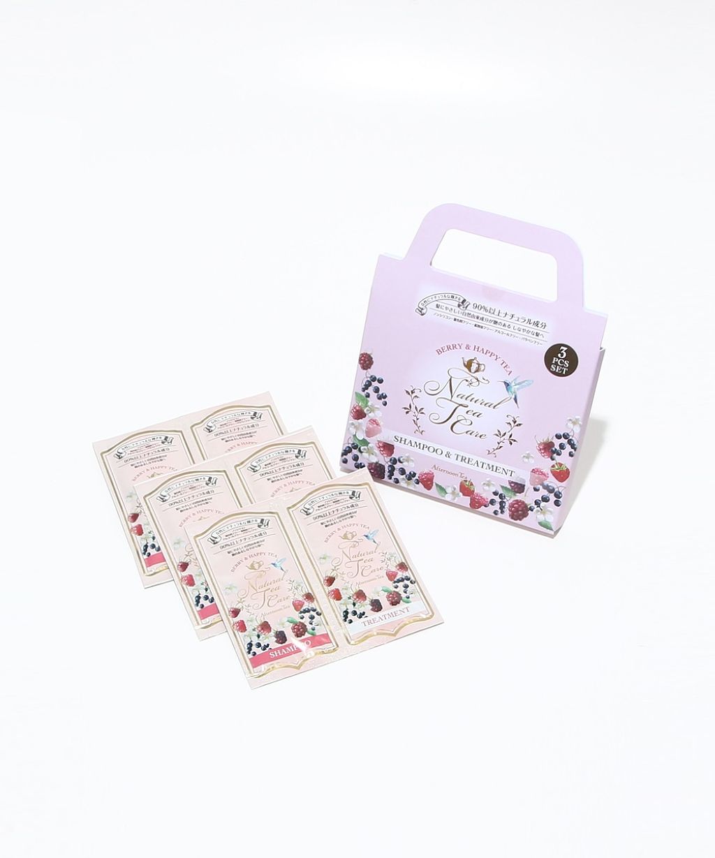 ナチュラルティーシャンプー&トリートメント ピンク