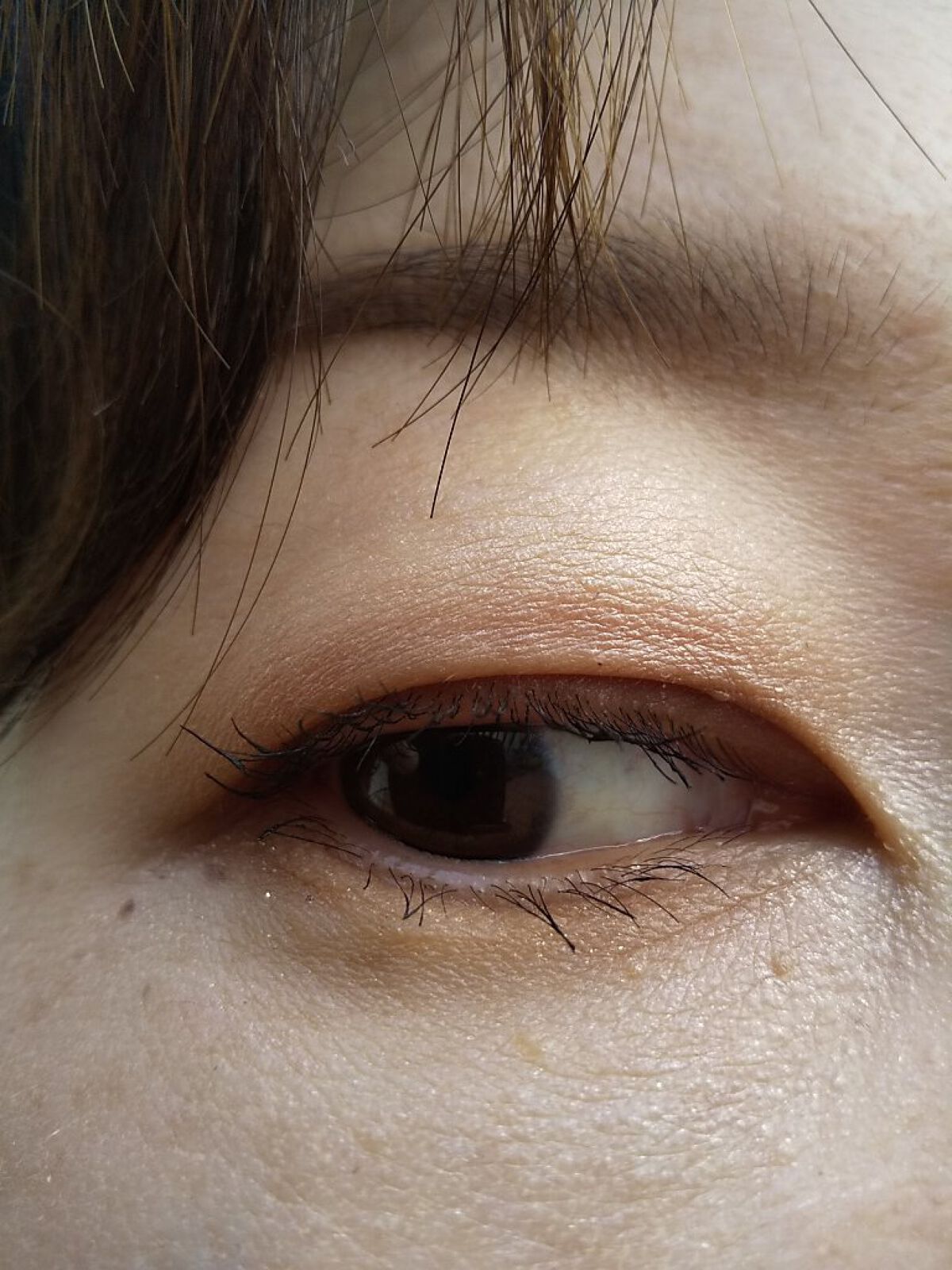 UR GLAM　POWDER EYESHADOW ライトベージュ/U R GLAM/単色アイシャドウを使ったクチコミ（2枚目）