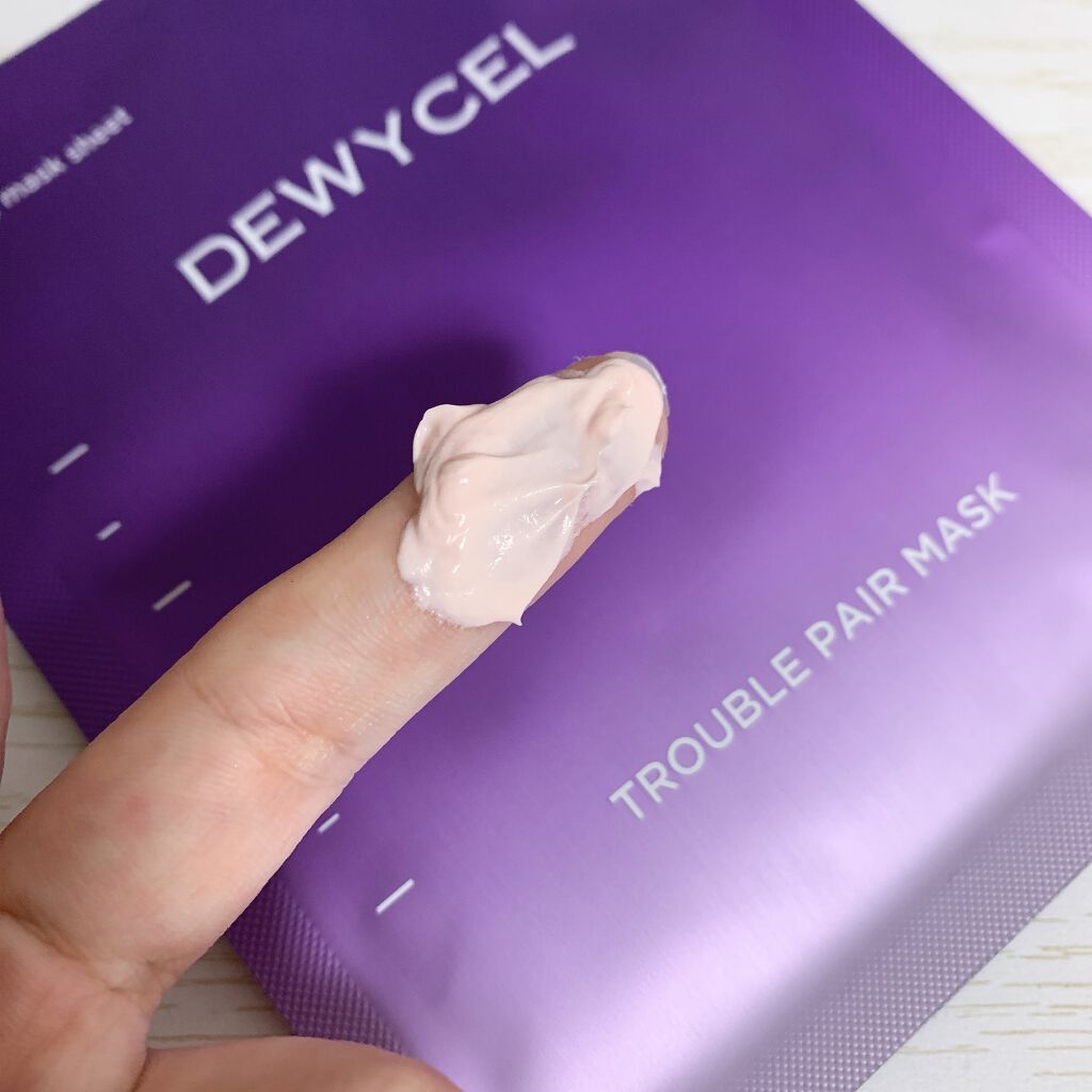 トラブルペアーマスク/DEWYCEL/シートマスク・パックを使ったクチコミ（3枚目）