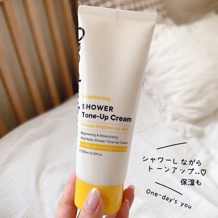 ブライトニングシャワートーンアップクリーム/One-day's you/ボディグッズを使ったクチコミ(1枚目)