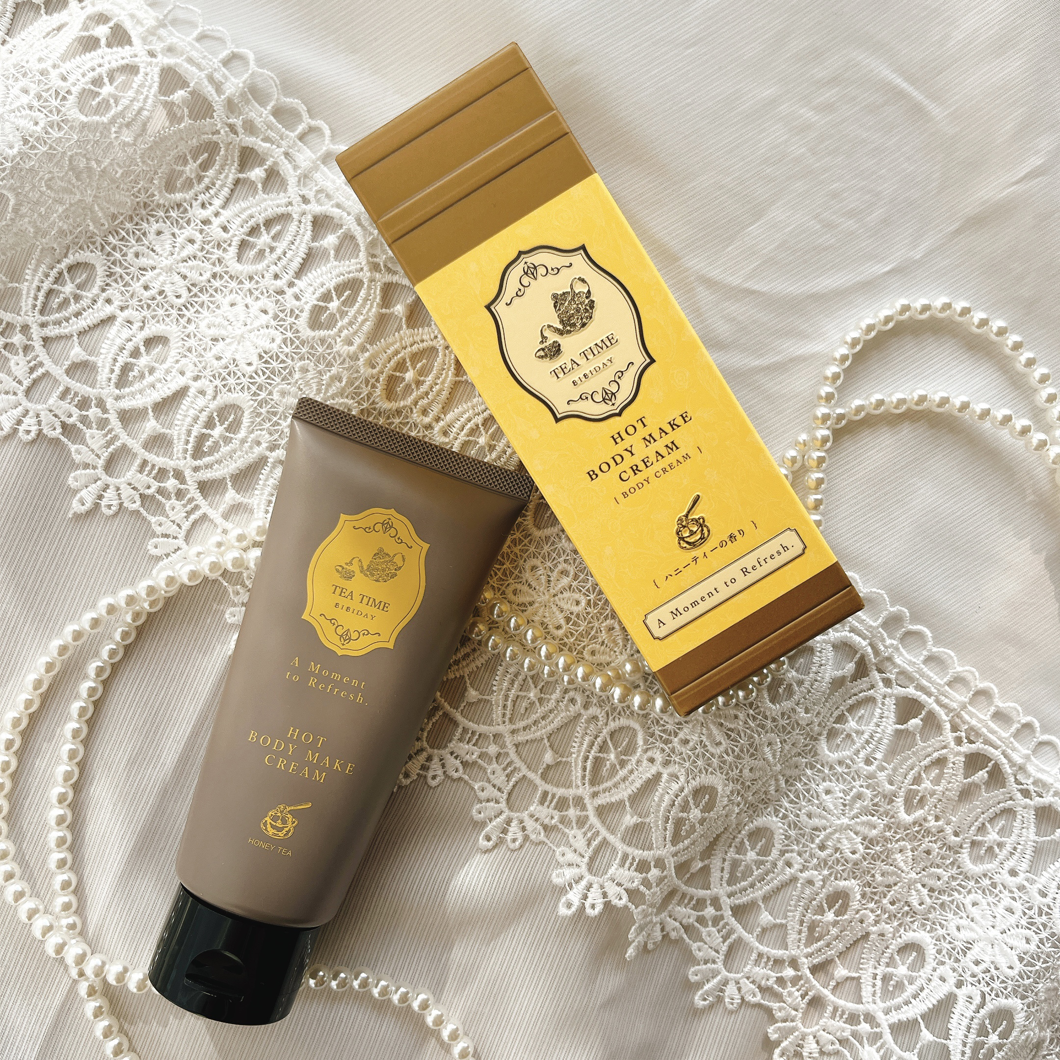 BIBIDAY　TEA TIME　ホットボディメイククリーム ハニーティーの香り/BIBIDAY/ボディクリームを使ったクチコミ（2枚目）