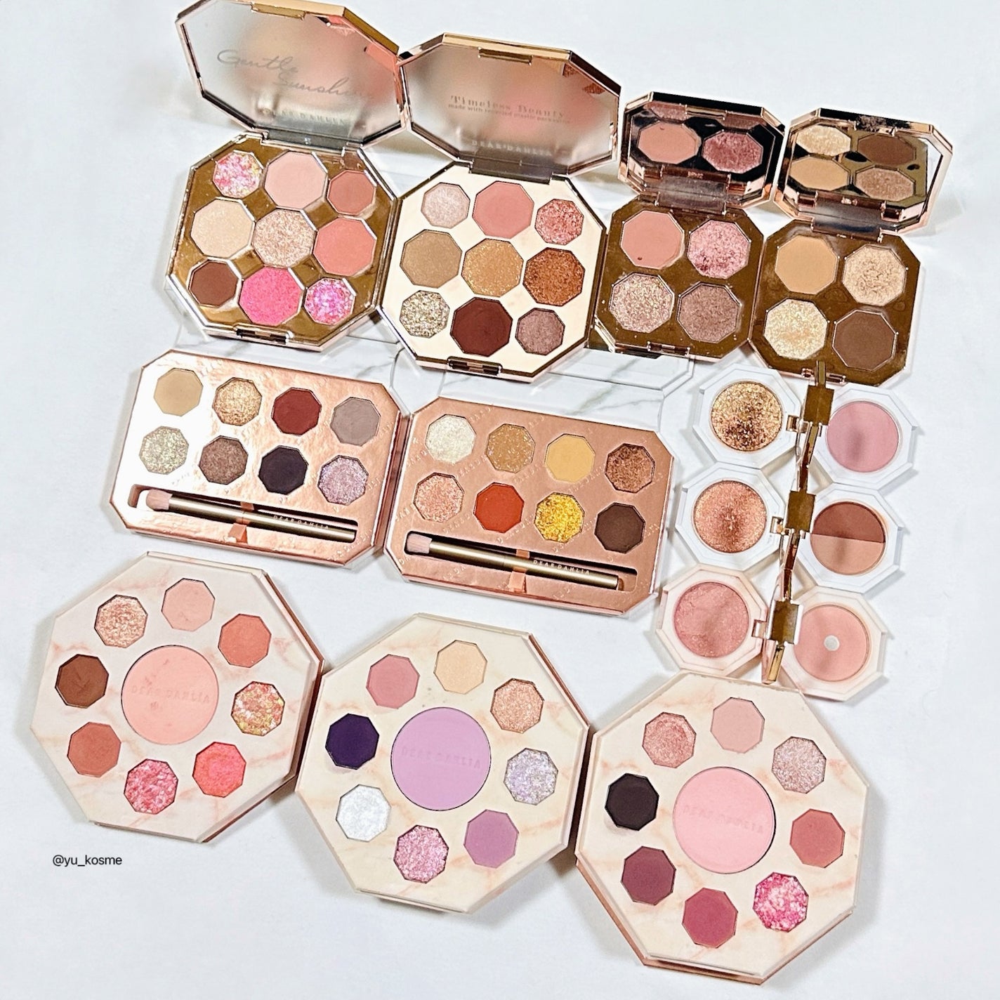 ブルーミング エディション パラダイス デュアル パレット ブラッシャー デュオ/DEAR DAHLIA/単色アイシャドウを使ったクチコミ(2枚目)