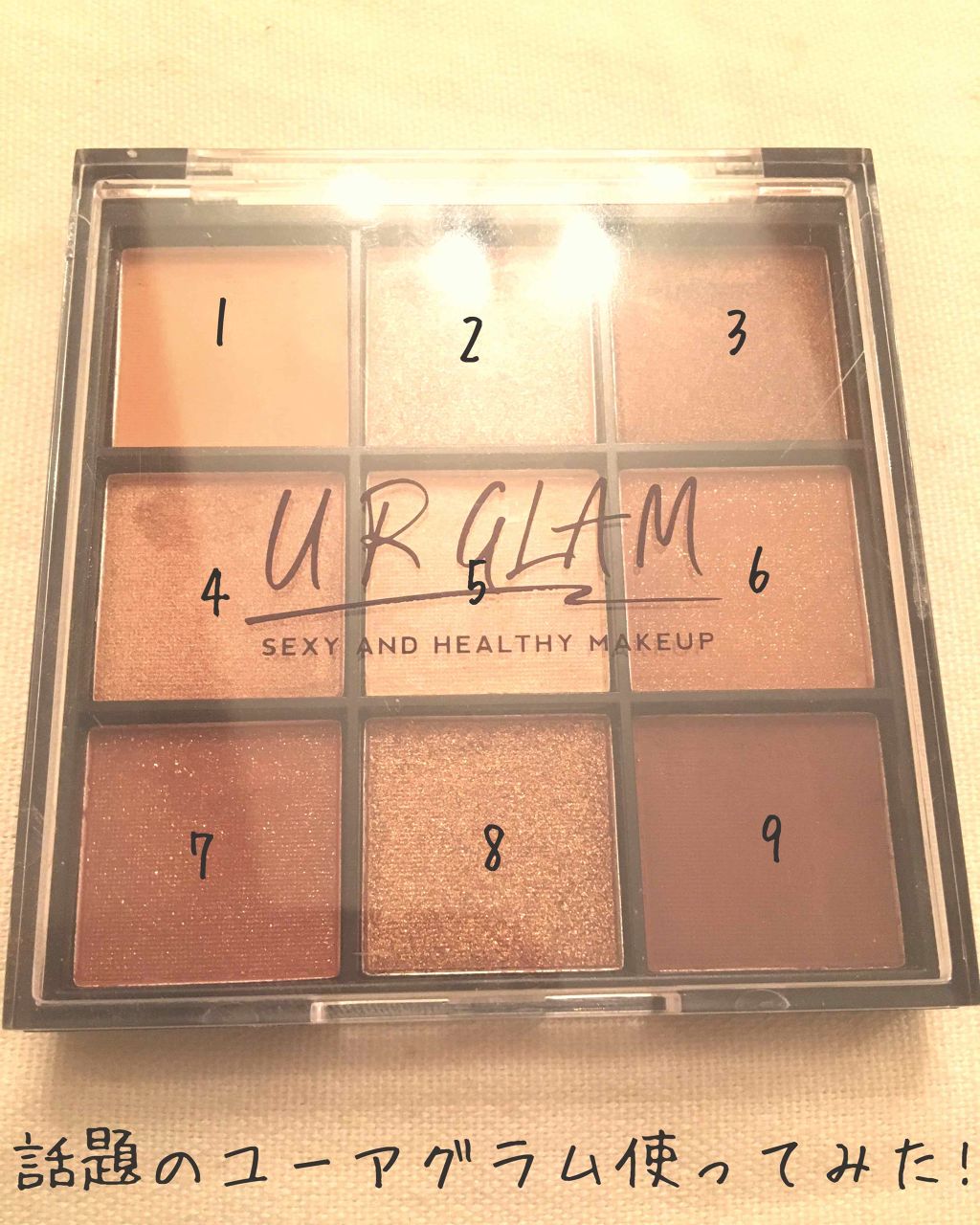 UR GLAM　BLOOMING EYE COLOR PALETTE/U R GLAM/アイシャドウパレットを使ったクチコミ（1枚目）