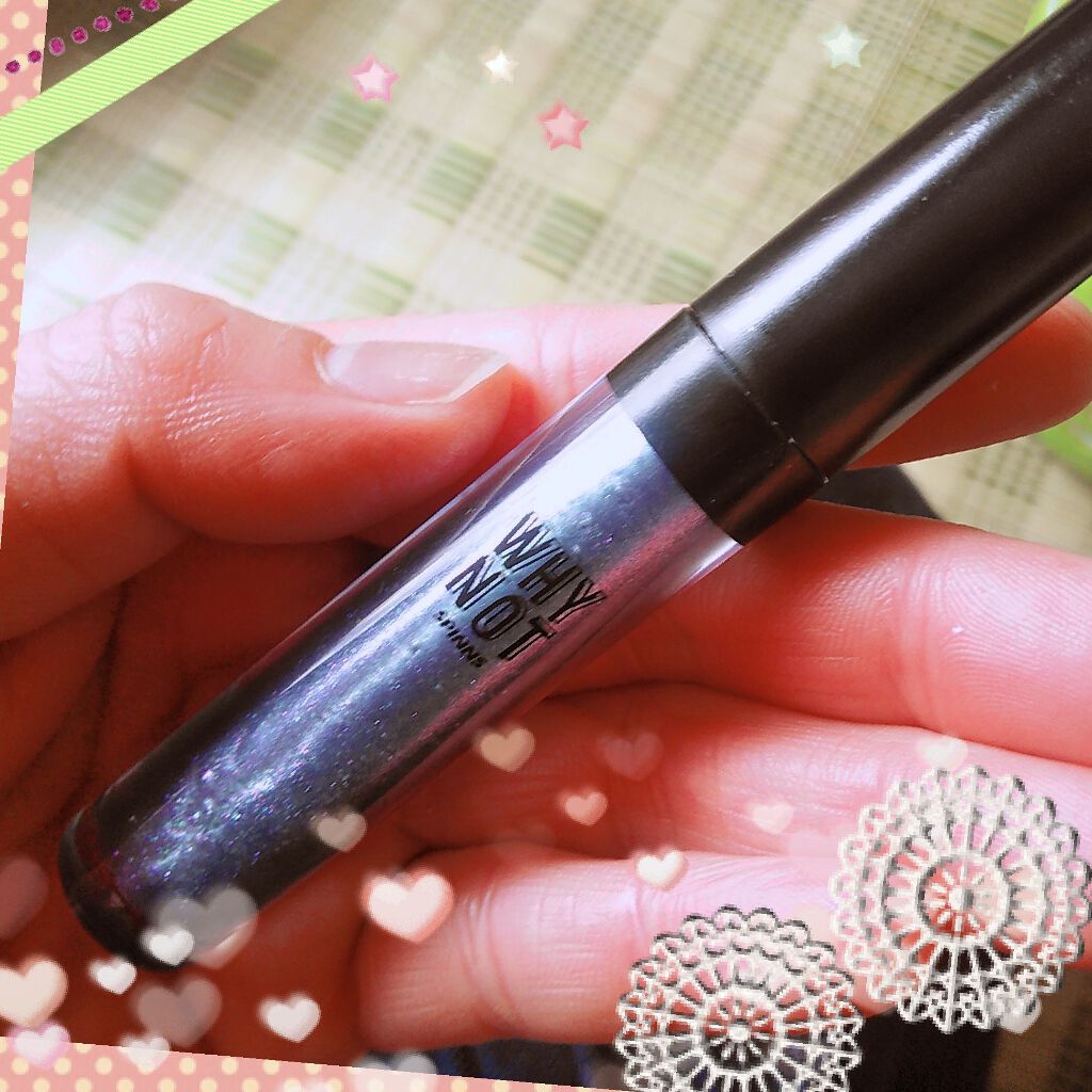 WHY NOT SPINNS リップグロス ブルーラメ/DAISO/リップグロスを使ったクチコミ（1枚目）