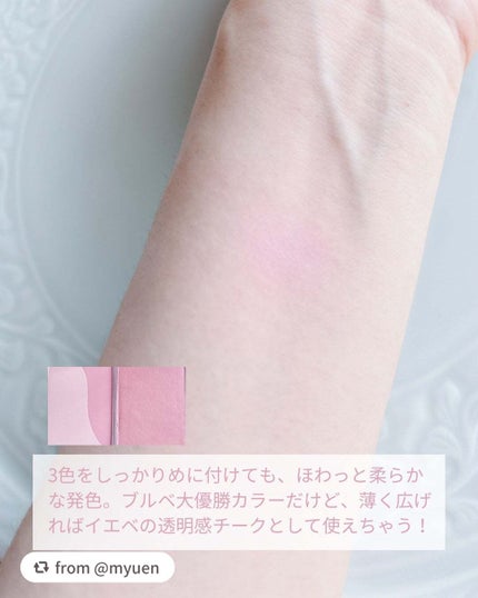 トーンペアリングチーク/espoir/パウダーチークを使ったクチコミ(4枚目)