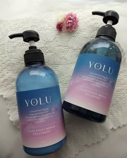 カームナイトリペアシャンプー/トリートメント/YOLU/市販シャンプーを使ったクチコミ(1枚目)