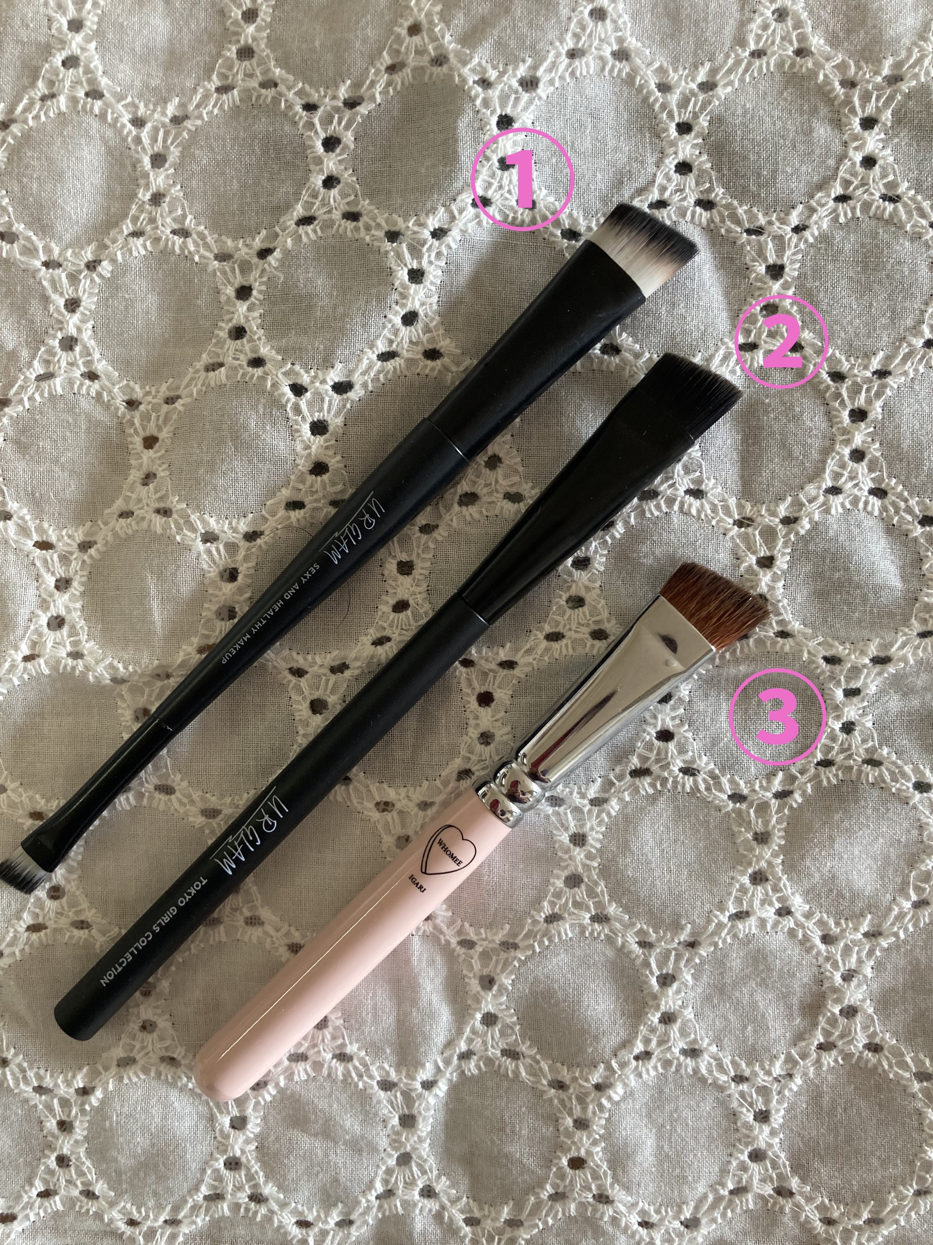 フーミー　アイブロウブラシ 熊野筆/WHOMEE/メイクブラシを使ったクチコミ（2枚目）