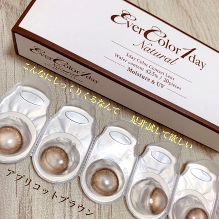エバーカラーワンデー ナチュラル/エバーカラー/ワンデー(1DAY)カラコンを使ったクチコミ(2枚目)