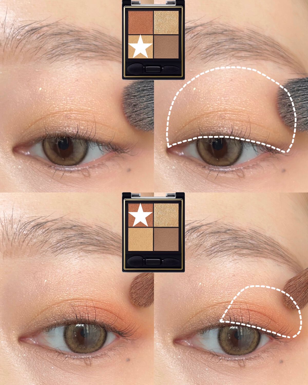 リアルクローズシャドウ/excel/アイシャドウパレットを使ったクチコミ(3枚目)