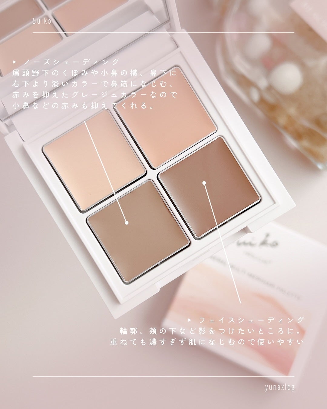 SUIKO ミネラル マルチ メリハリパレット/SUIKO HATSUCURE/マルチパレットを使ったクチコミ(4枚目)