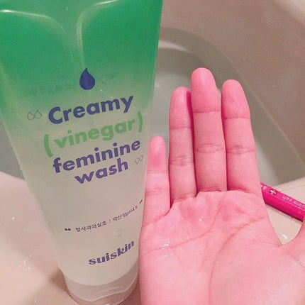 クリーミービネガーフェミニンウォッシュ/suiskin/ボディソープを使ったクチコミ(5枚目)
