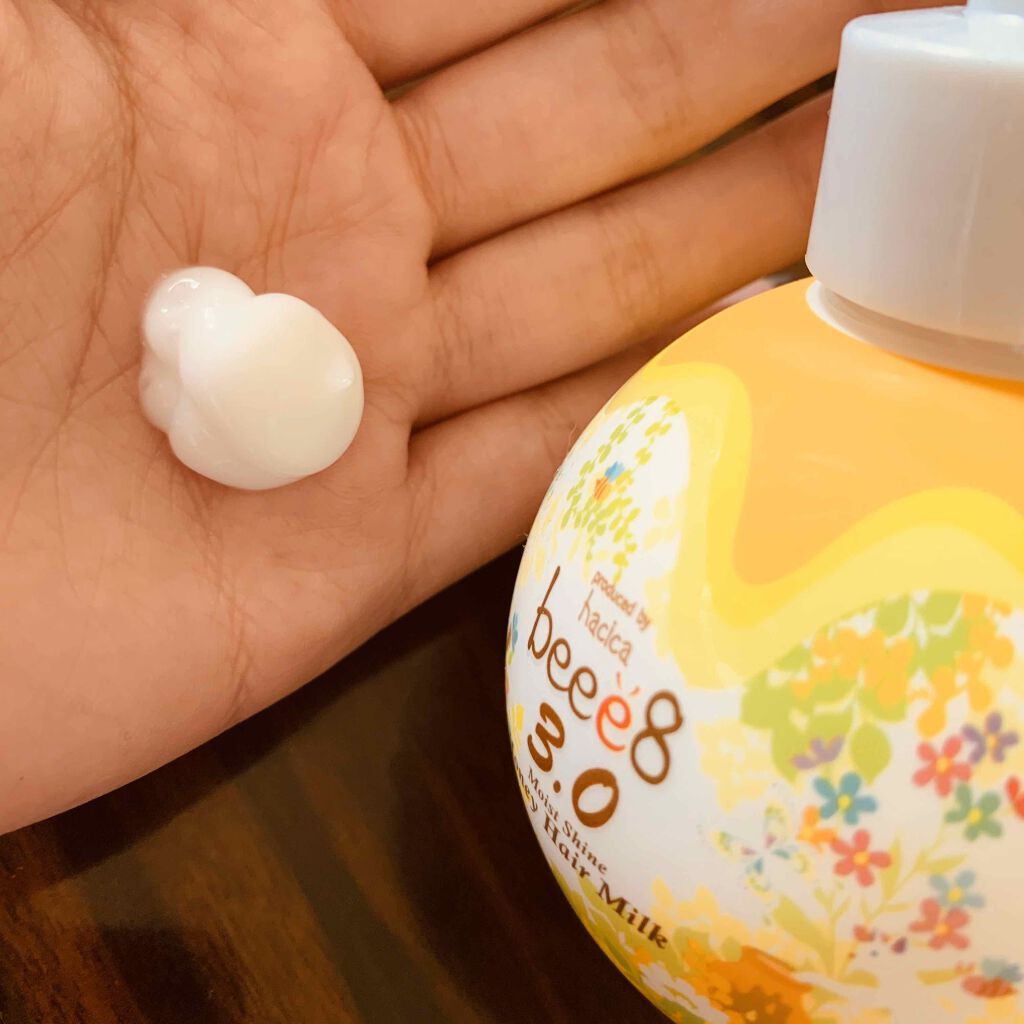 モイストシャイン ハニーヘアミルク 3.0/beee8/ヘアミルクを使ったクチコミ（1枚目）