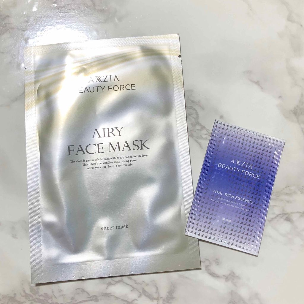 ビューティーフォース エアリーフェイスマスク/AXXZIA/シートマスク・パックを使ったクチコミ(1枚目)