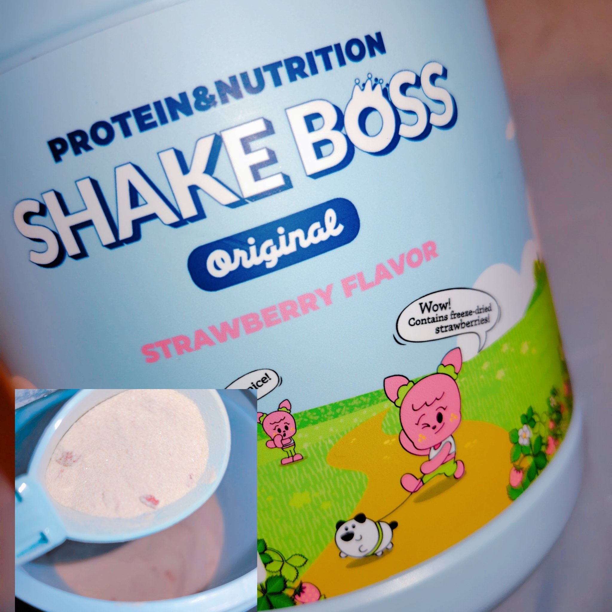 シェイクボス ストロベリーフレーバー プロテイン＆ニュートリション/SHAKEBOSS/その他プロテインを使ったクチコミ（1枚目）