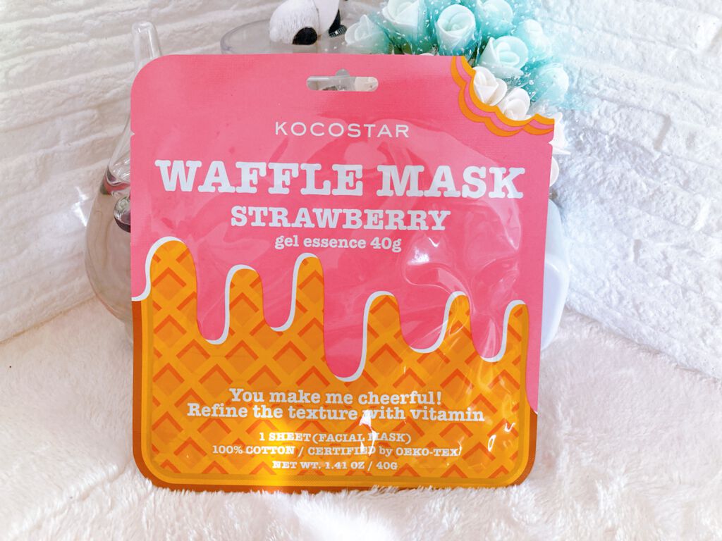 ストロベリー ワッフルマスク/KOCOSTAR(ココスター)/シートマスク・パックを使ったクチコミ(1枚目)